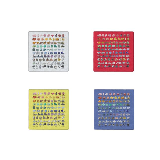 Stone Magnets Crystal Collection Rainbow Rocks (Front)