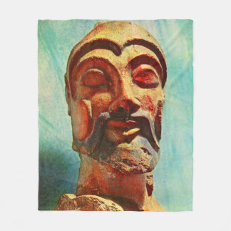 stone man fleece blanket