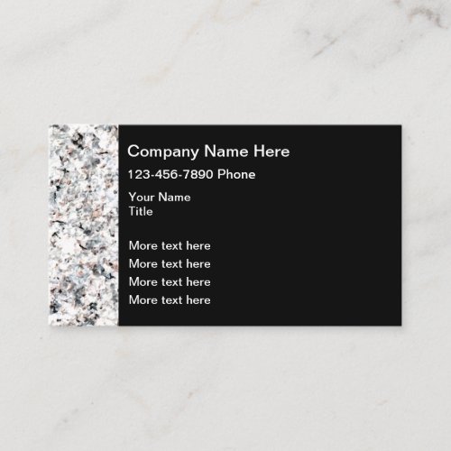 Stone Marble Design Business Cards