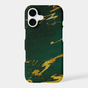 Stone Marble Emerald Gold Black iPhone Samsung 17 Case
