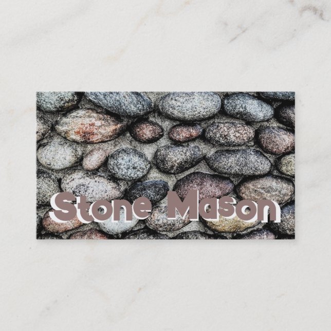 Stone Mason Business Card (Front)