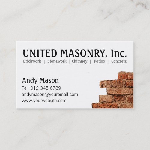 Stone Masonry business cards