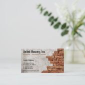 Stone Masonry business cards (Standing Front)