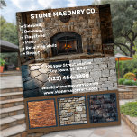 Stone Masonry Business Flyer<br><div class="desc">Elevate Your Stone Masonry Business with Premium Business Cards! Impress potential clients and industry peers alike with our high-quality, custom business cards designed specifically for stone masonry companies. These cards combine elegance and professionalism to make a powerful first impression and set you apart in the competitive world of stone masonry....</div>