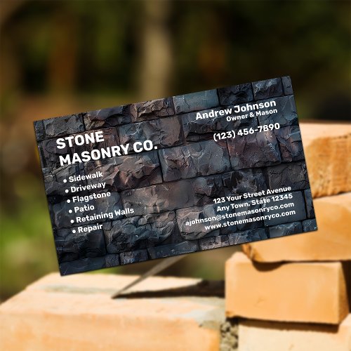 Stone Masonry Company Business Card