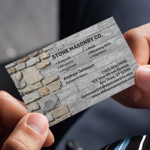 Stone Masonry Company Business Card