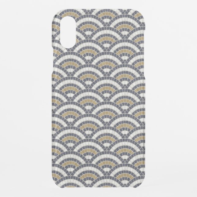 Stone mosaic scales pattern Roman motive Uncommon iPhone Case (Back)