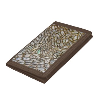Stone Mosaic Trifold Wallet by ICandiPhoto at Zazzle