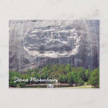 Stone Mountain Carving Stone Mountain Georgia 2 Postcard by teknogeek at Zazzle