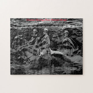 Stone Mountain Georgia.Christmas Greetings Jigsaw Puzzle