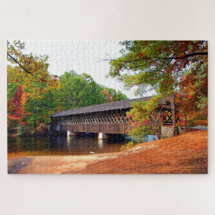 Stone Mountain Georgia Covered Bridge Jigsaw Puzzle