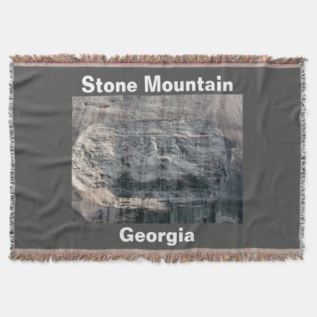 Stone Mountain Georgia Throw Blanket (Front)