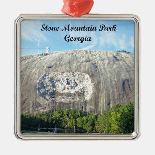 Stone Mountain Park Georgia Metal Ornament