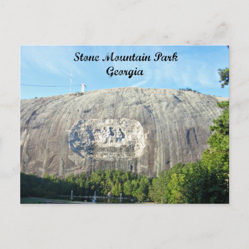 Stone Mountain Park Georgia Postcard