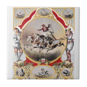 Stone & Murray's Circus, Circa 1870. Ceramic Tile