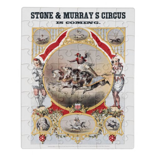 Stone  Murrays Circus Circa 1870 Jigsaw Puzzle