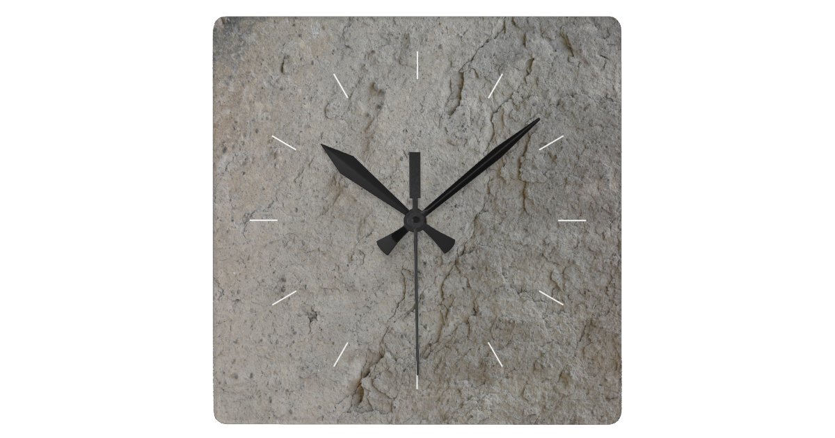 Stone Natural Image Square Wall Clock Zazzle Stone Natural Image Square Wall Clock