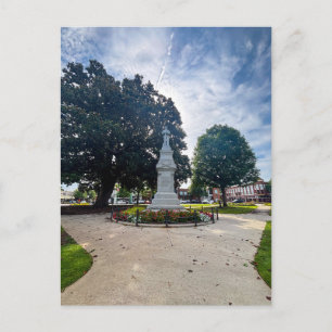 Stone Obelisk Monument Covington Town Square Postcard