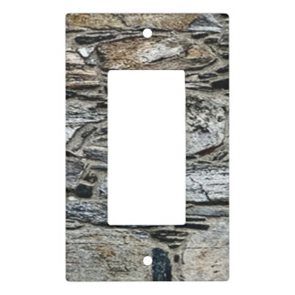 Stone-patterned Single Rocker Light Switch - GBO Cover