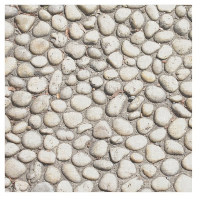 Stone Pebble Pathway Walkway Sidewalk Rocks Fabric (Close Up)