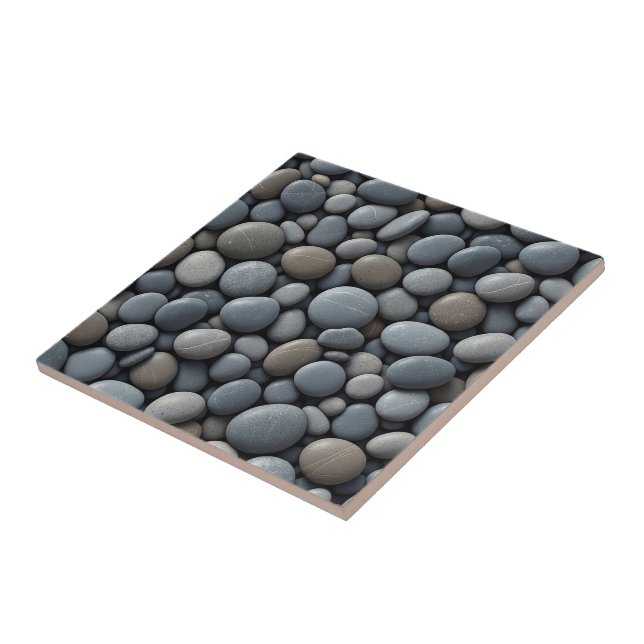 Stone Pebbles Ceramic Tile (Side)
