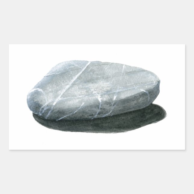 Stone Rectangular Sticker (Front)