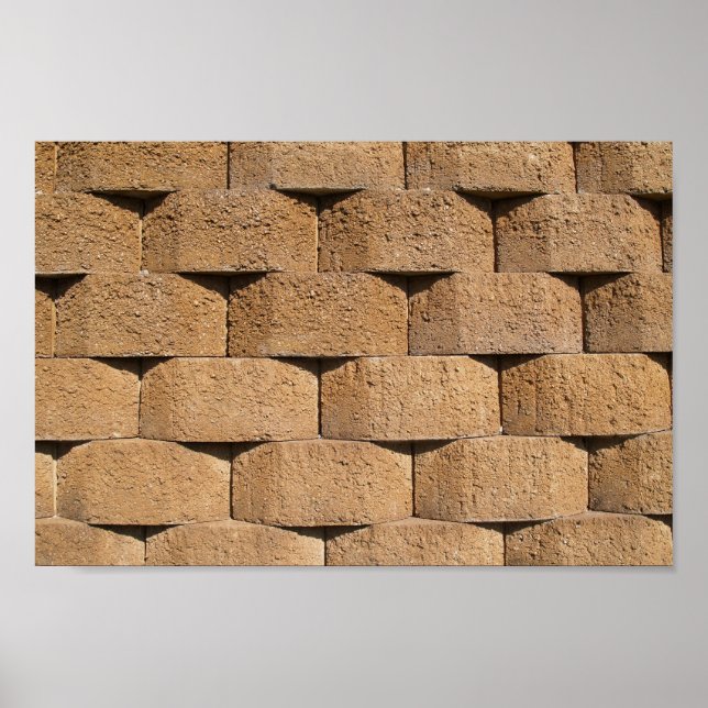Stone Retaining Wall Canvas or Poster (Front)