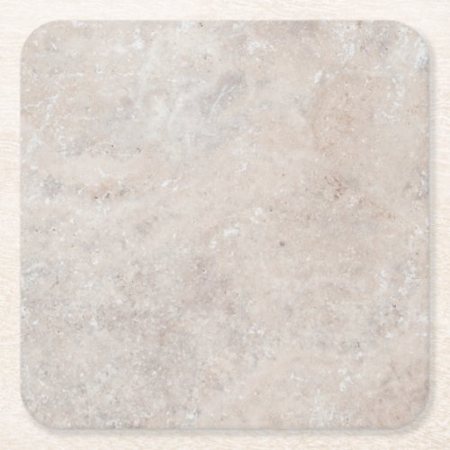 Stone Rock Marble Travertine Nature Background Square Paper Coaster