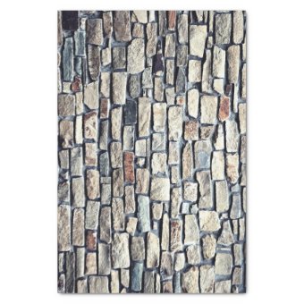 Stone Rock Wall Texture Tissue Paper | Zazzle
