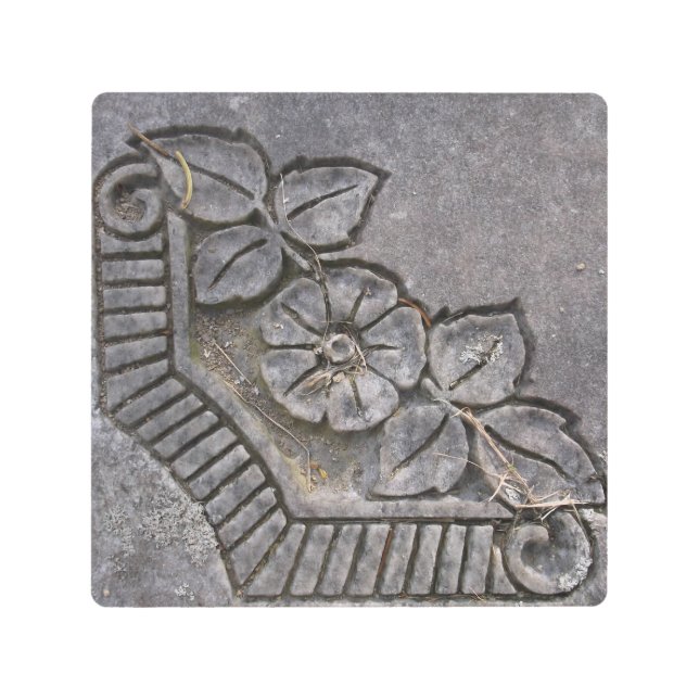 Stone Rose Metal Print (Front)