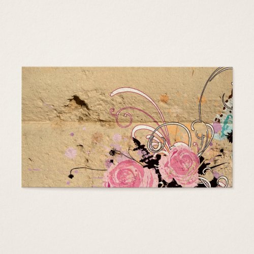 Stone roses Profile Card Business Card Template