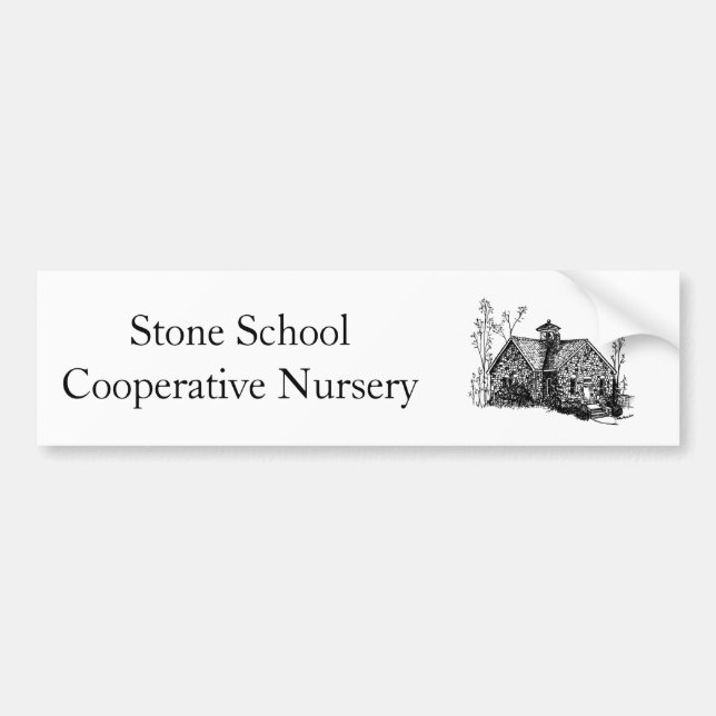 Stone School Bumper Sticker (Front)