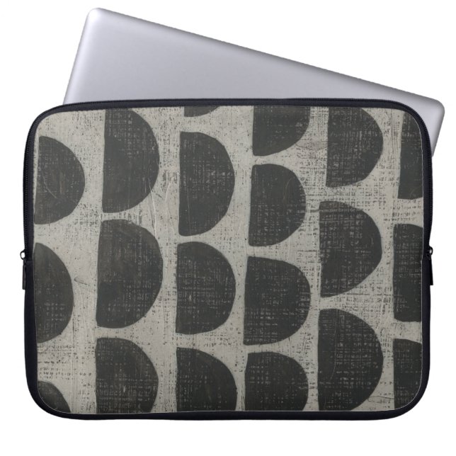 Stone - Semicircles Laptop Sleeve (Front)