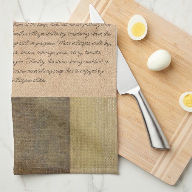 Stone Soup Folklore Treasures | Kitchen Towel (Quarter Fold)