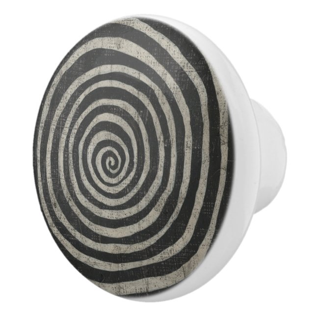 Stone - Spiral Ceramic Knob (Right)