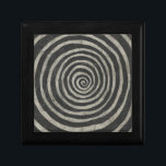 Stone - Spiral Gift Box<br><div class="desc">Stone VIII by Chariklia Zarris. Pattern featuring a spiral,  circular-like design.</div>