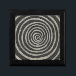 Stone - Spiral Gift Box<br><div class="desc">Stone VIII by Chariklia Zarris. Pattern featuring a spiral,  circular-like design.</div>
