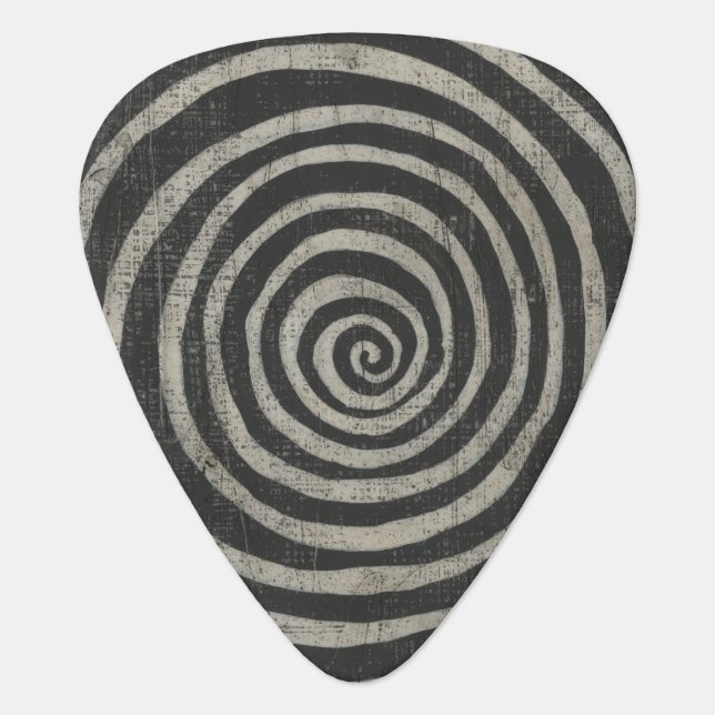 Stone - Spiral Guitar Pick (Front)
