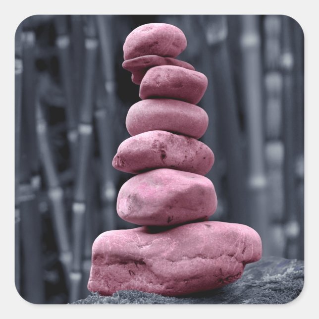 Stone Stack Square Sticker (Front)