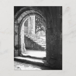 Stone Stairs In Fountains Abbey Postcard