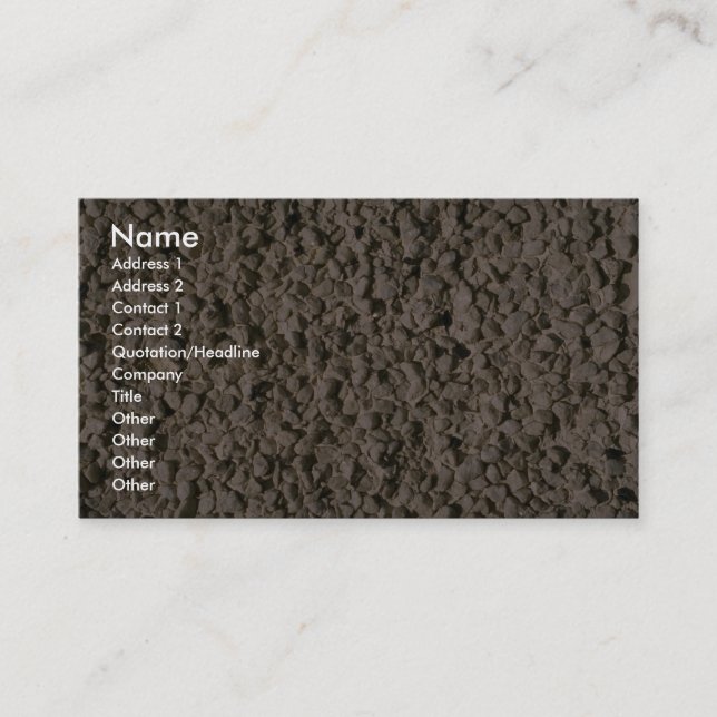 Stone Stucco Business Card (Front)