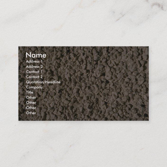 Stone Stucco Business Card | Zazzle.com