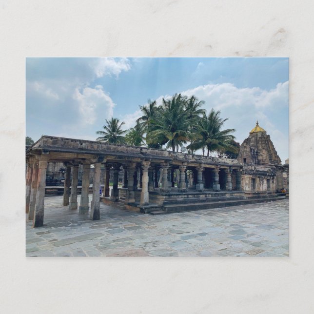 Stone temple in Belur, Karnataka, India Postcard (Front)