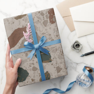 Stone Terrazzo Pattern Wrapping Paper