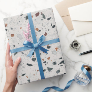 Stone Terrazzo Pattern  Wrapping Paper