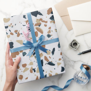 Stone Terrazzo Pattern  Wrapping Paper