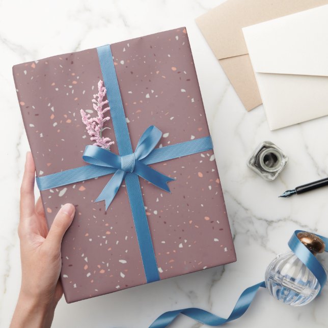 Stone Terrazzo Pattern  Wrapping Paper (Gifting)