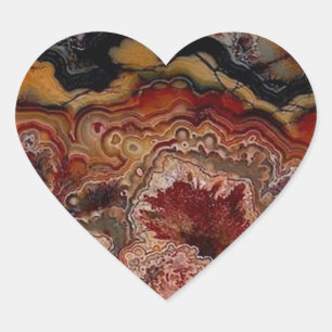 stone texture heart sticker