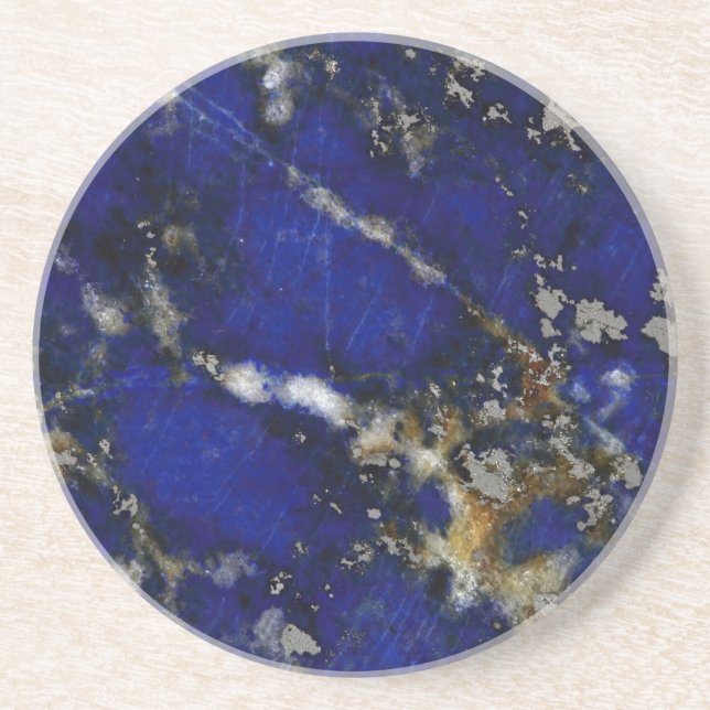 Stone texture: Lapis lazuli Drink Coaster (Front)