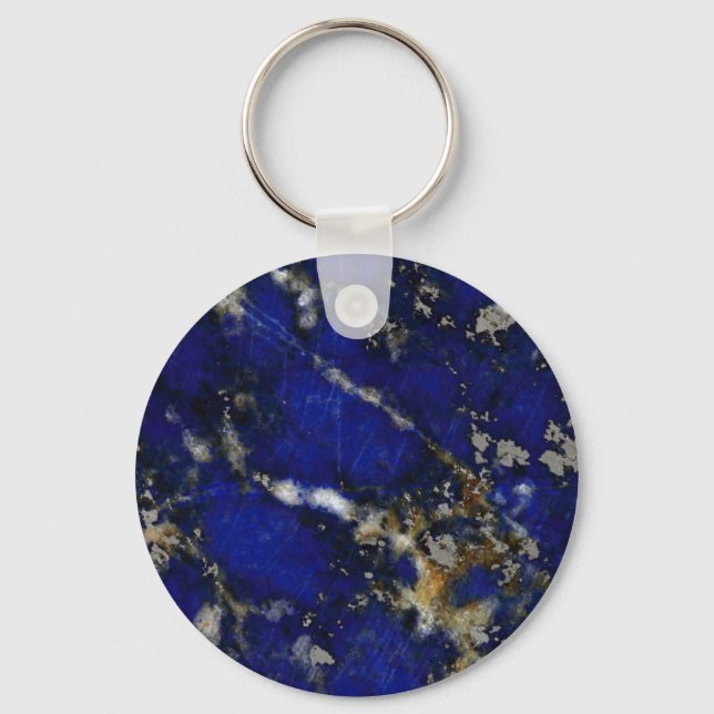 Stone texture: Lapis lazuli Keychain (Front)